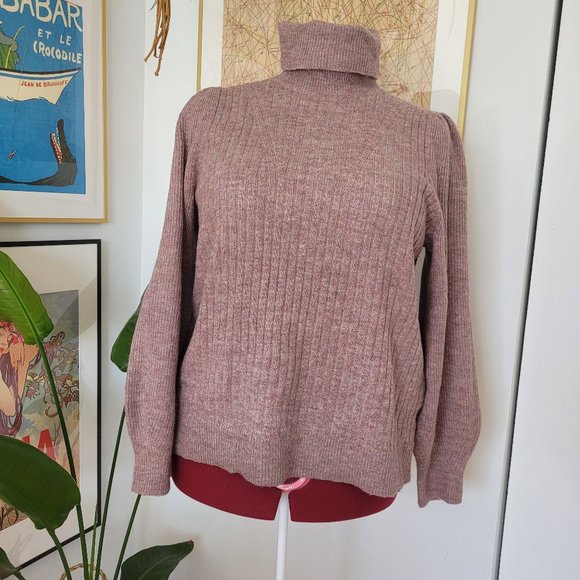 Reitmans Women’s XL Turtleneck Pink-grey - Picture 1 of 6